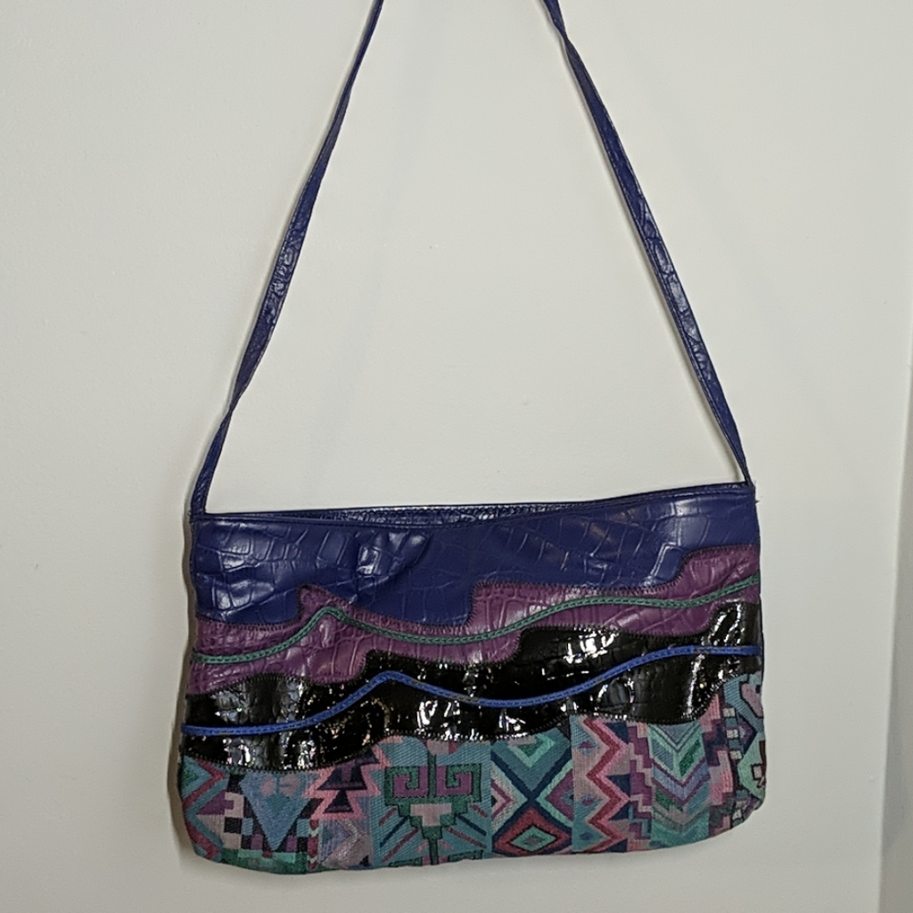 Royal Blue multicolor Vintage Handbag